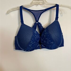 Cacique Royal Blue Lace Bra